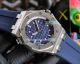 Copy Audemars Piguet Royal Oak Offshore Watch Blue Dial Steel Case Blue Rubber Strap (4)_th.jpg